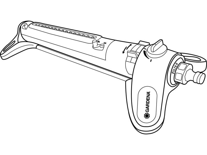 GARDENA Viereckregner AquaZoom M Gardena Viereckregner AquaZoom M