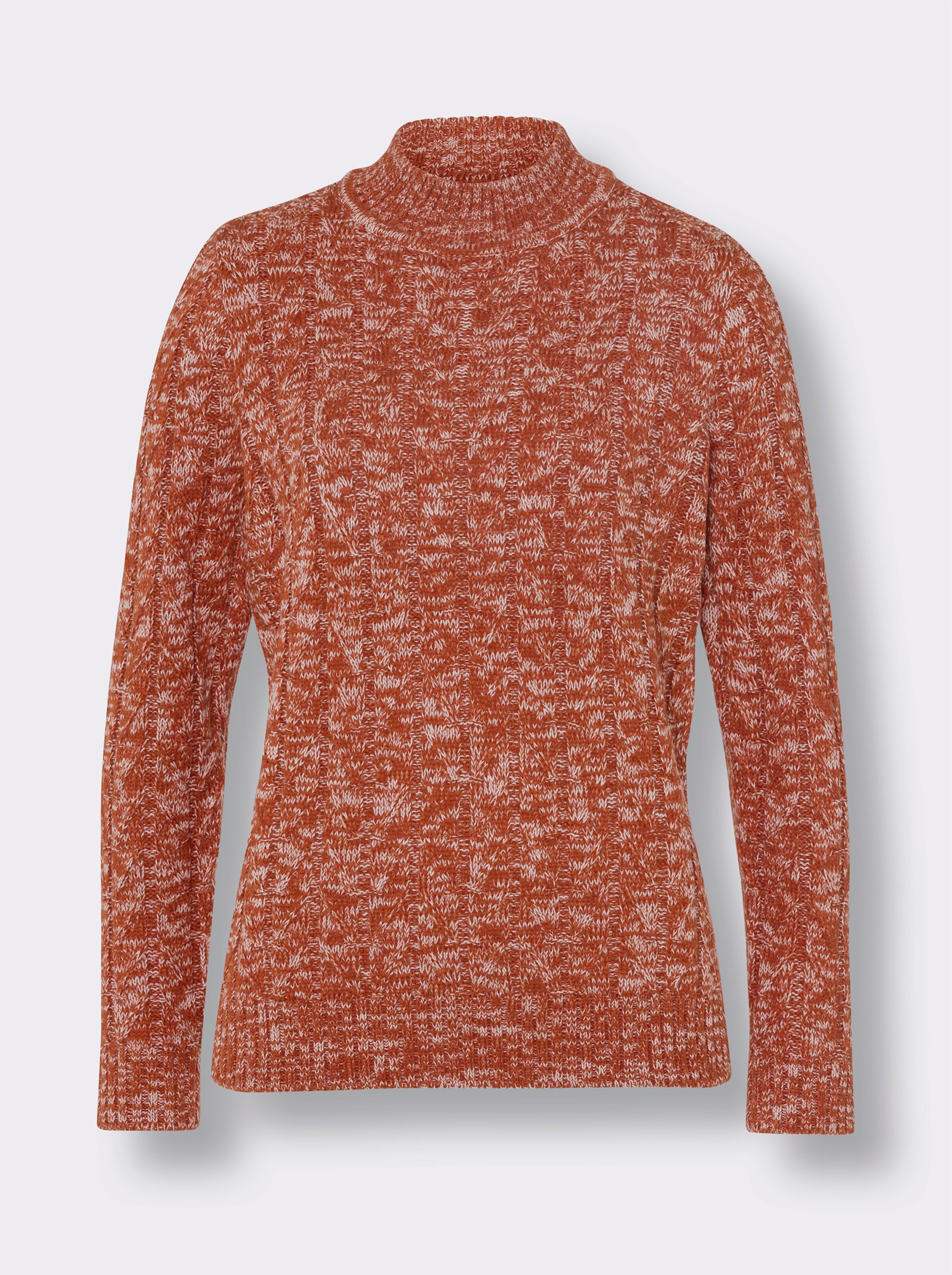 Stehkragen-Pullover