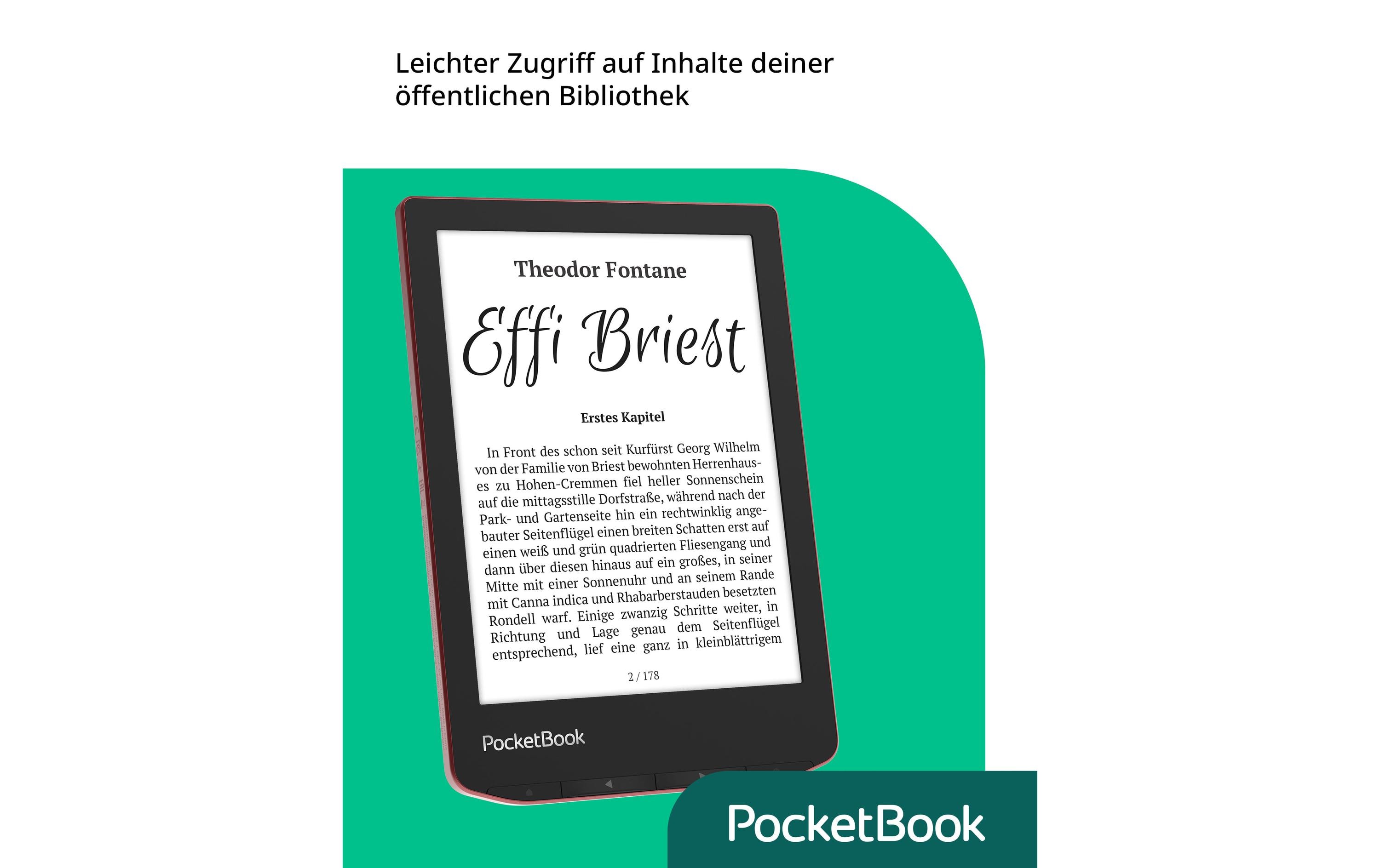 E-Book Reader Verse Pro Passion Red<br>6 Zoll E-Book Reader mit 16 GB Speicher und E-Ink Carta Bildschirmtechnologie