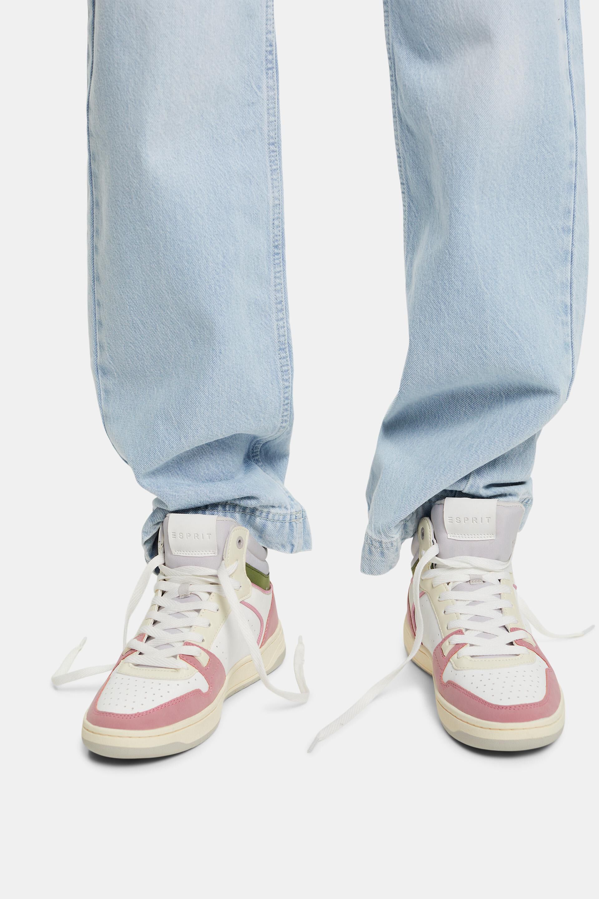 Sneakers montantes en similicuir