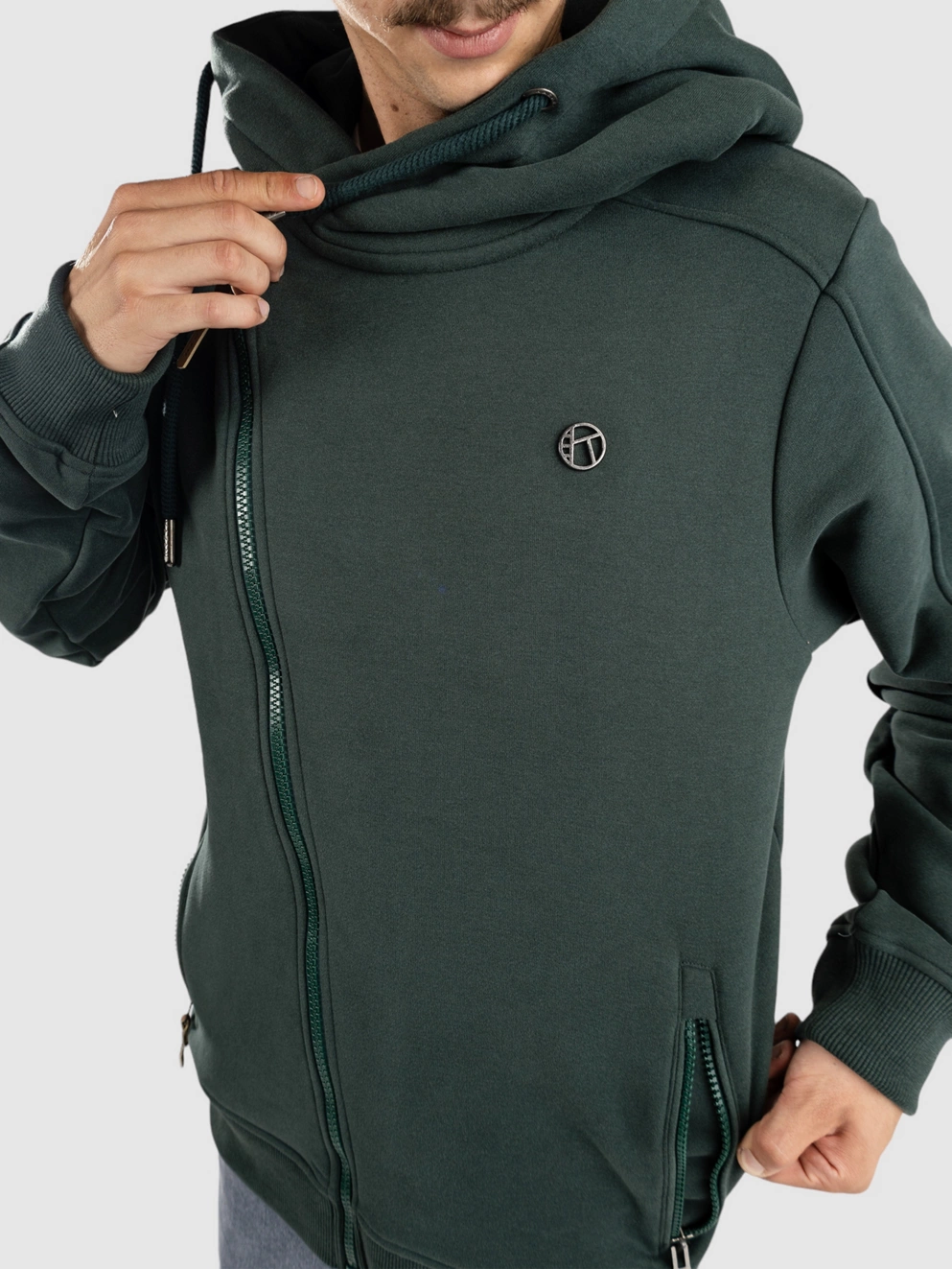 Kazane Arches Zip Hoodie darkest spruce