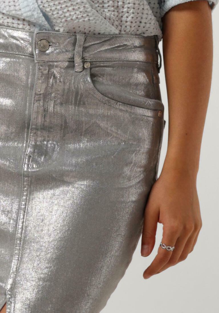 zilveren second female midirok aspect skirt