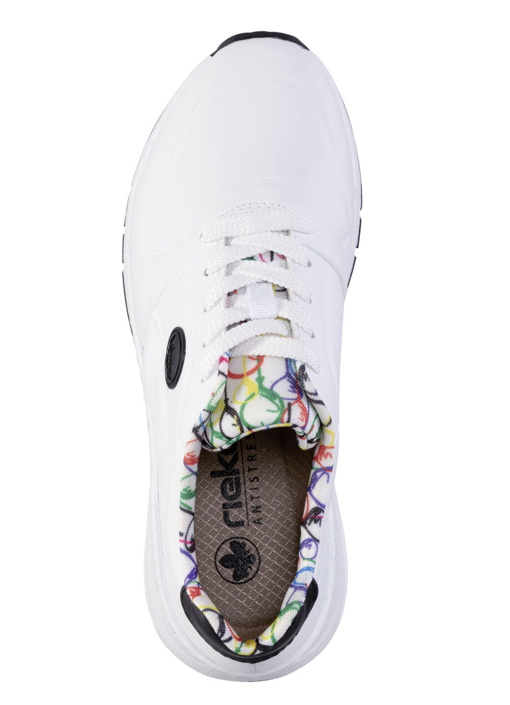 Rieker, stylische Damen-Sneaker, Weite H, mit herausnehmbarem Fussbett
