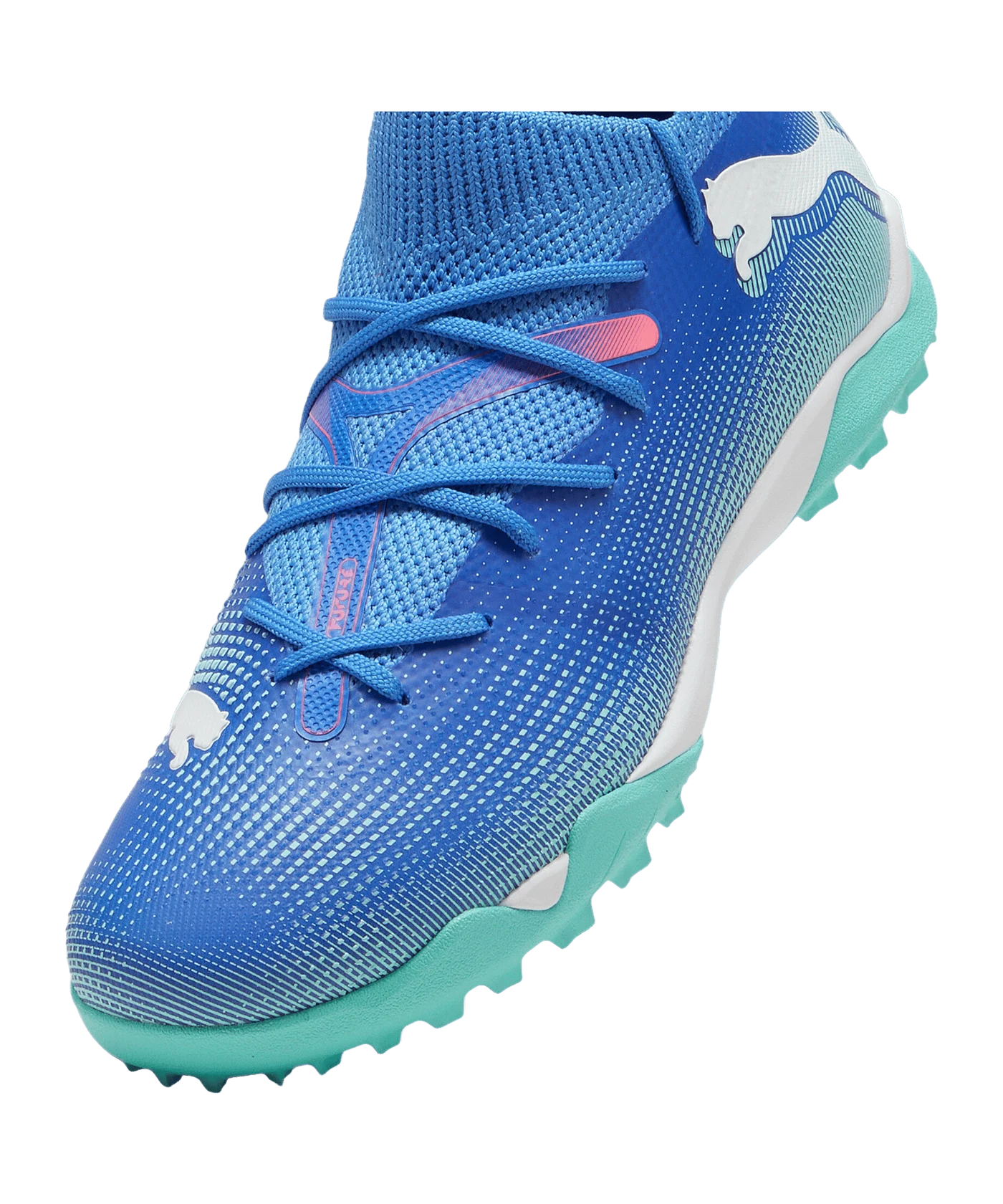 PUMA FUTURE 7 Match + Mid TF Formula Kids Blau Weiss F01