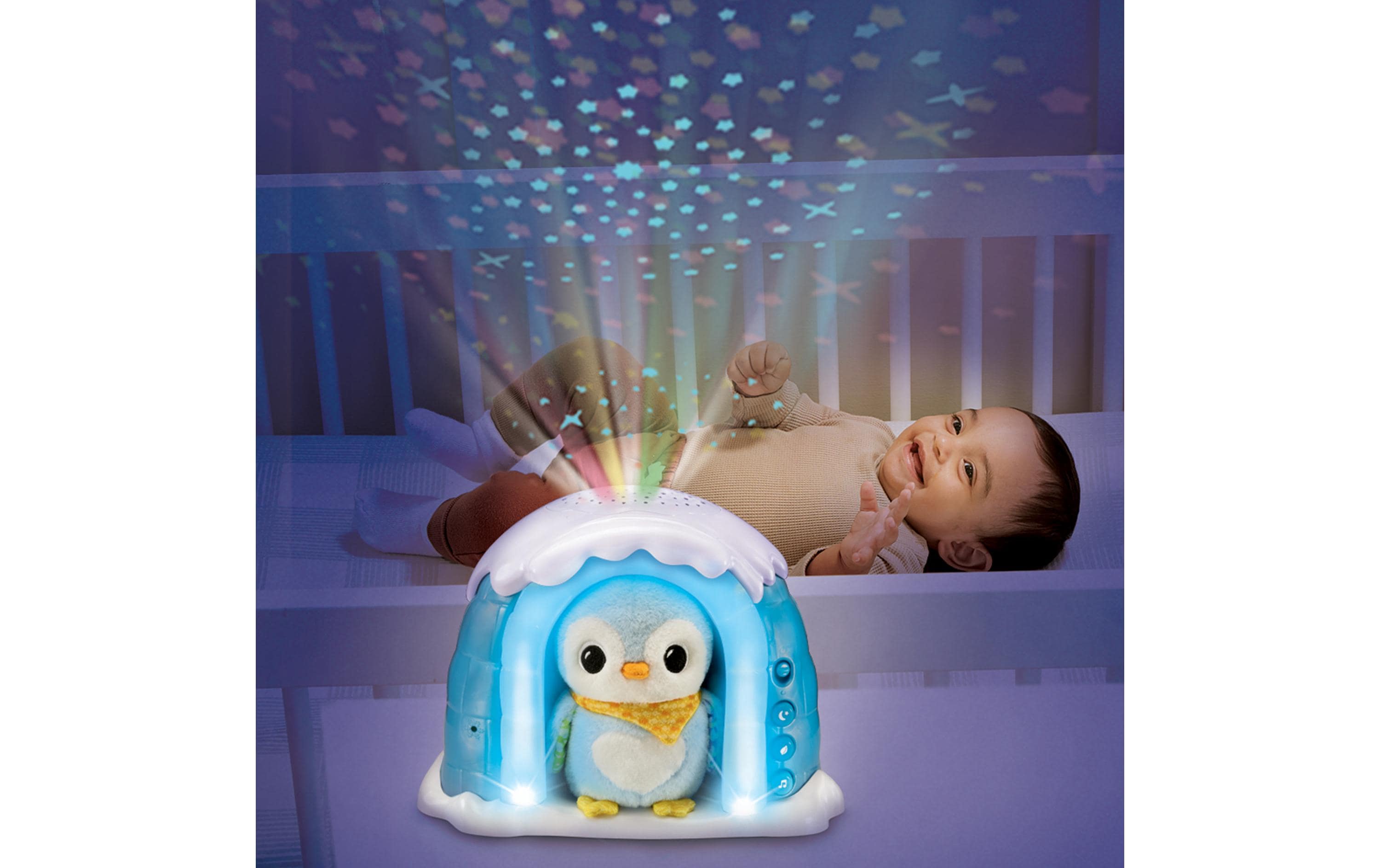 Projektor 2-in-1 Sternenlicht-Pinguin -DE-Interaktives Lernspielzeug