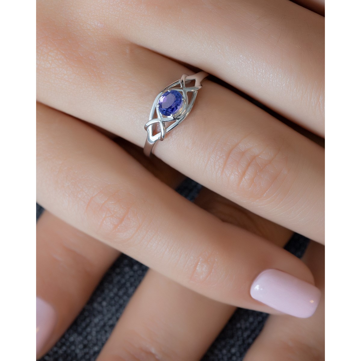 Bague ADEN Tanzanite sur Argent 925 1.870grs