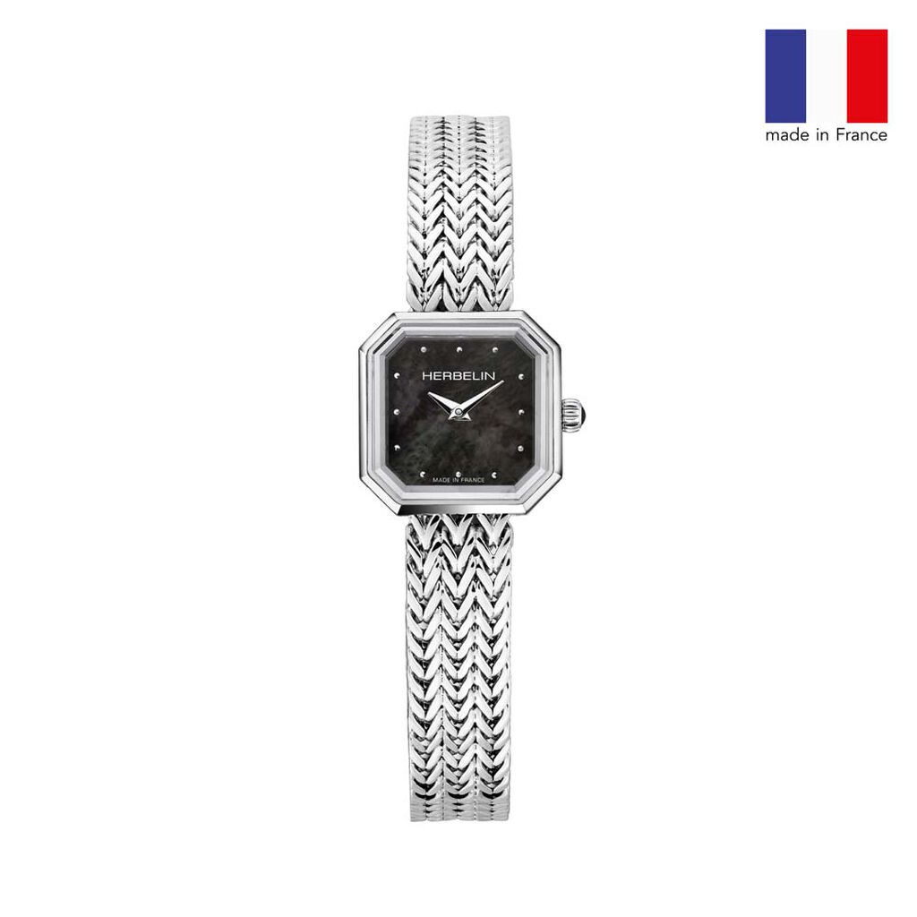 Montre Michel Herbelin Octogone Nacre Noire
