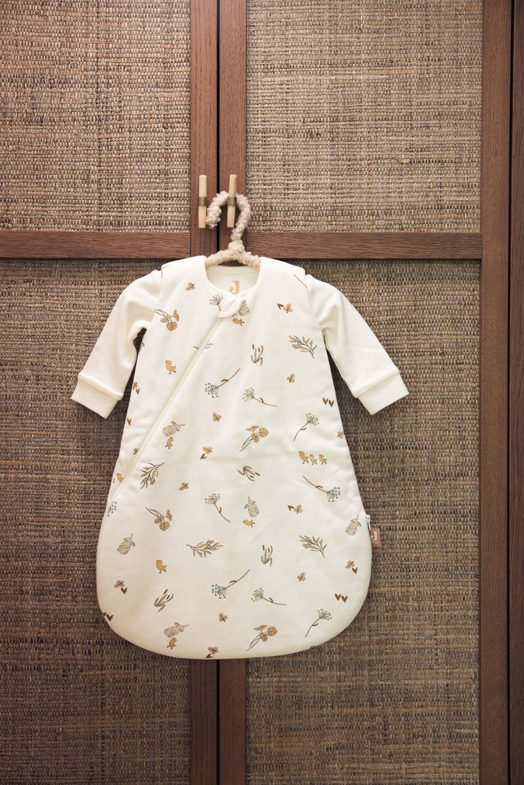 4-seizoenen newborn slaapzak - Riverside ecru/groen/beige