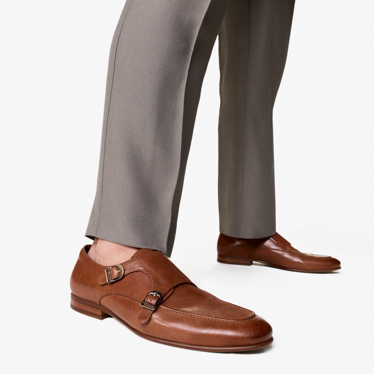 Cavafi Cognac Men Dress Shoes