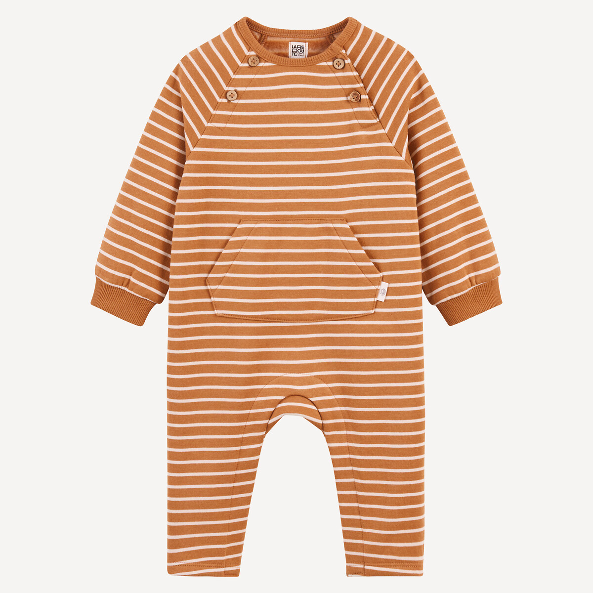 COLEÇÕES LA REDOUTE<br>Macacão de lã listrado com bolso