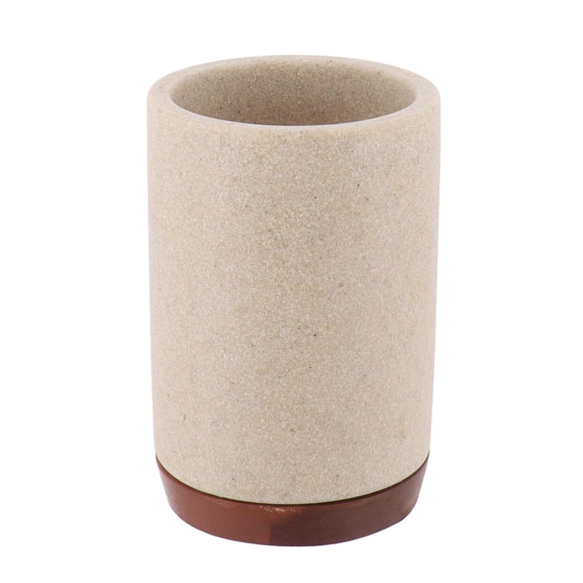 GOBELET POLYRESINE NATUREL ACACIA