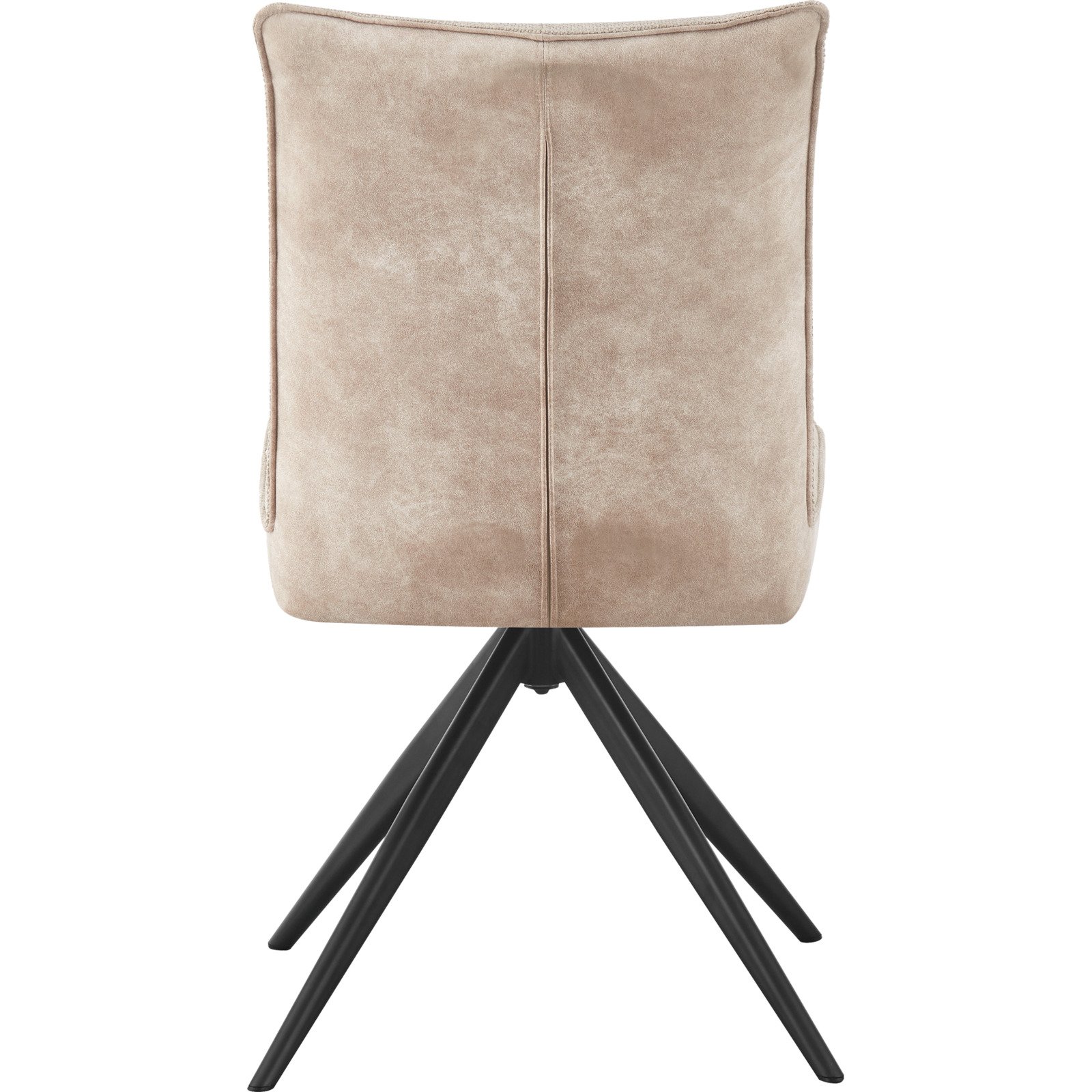 Polsterstuhl Lukas Kunstlederoptik/Stoff beige, drehbar