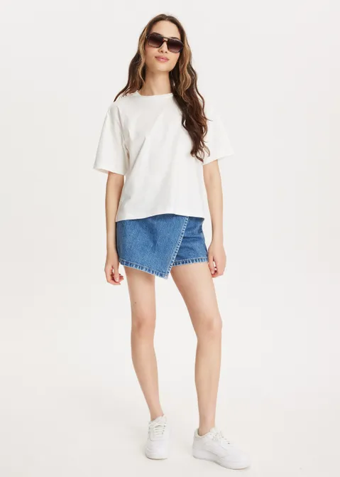 T-shirt met print ciao amore off-white (WIT.O)