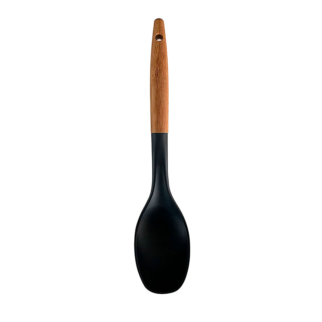 Cuillère nylon manche bambou 33.5x33.5x7cm