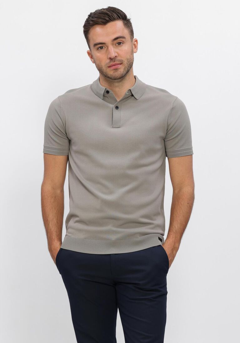 taupe genti polo polo 2 button ss 1260