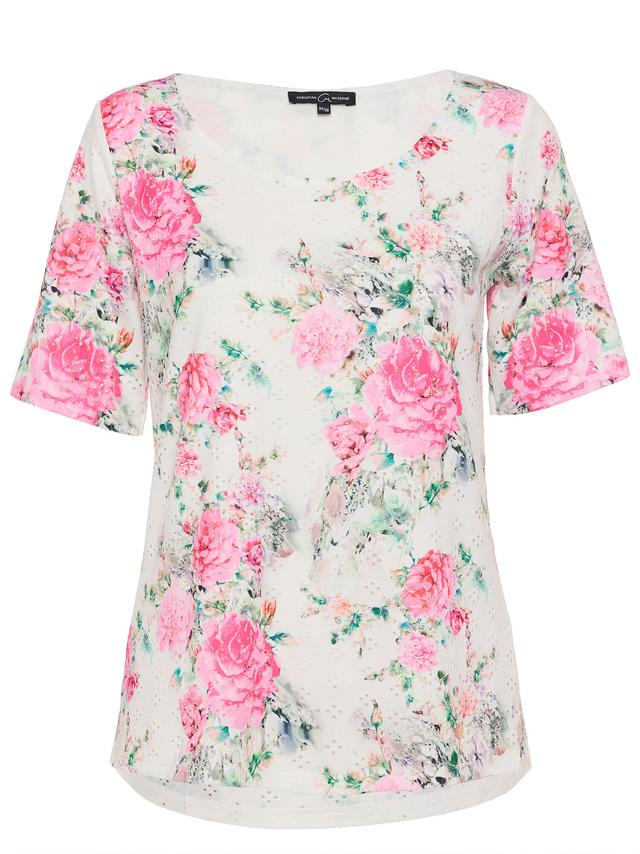 Shirt Blütenpracht mit Lochmuster