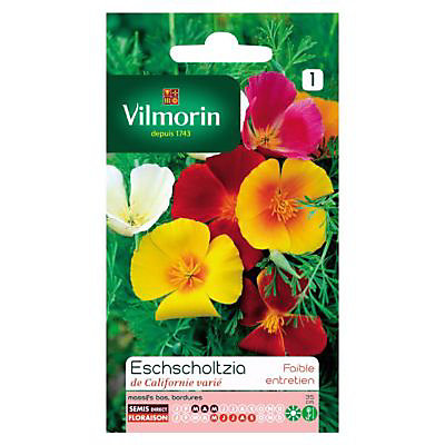 Graines d'Eschscholtzia de Californie Varié Vilmorin