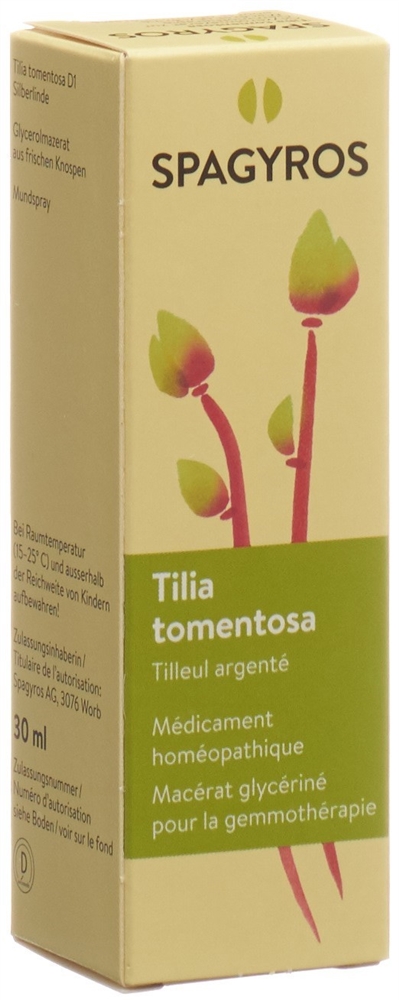 Spagyros Tilia tomentosa Glyc Maz 1 D Spr 30 ml