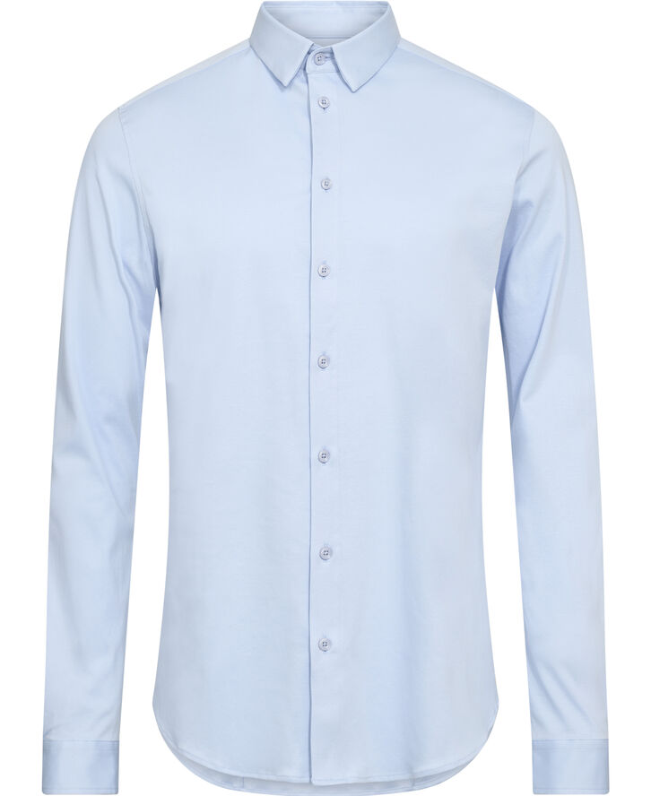 Mos Mosh Gallery MMGMarco Jersey Shirt Light blue