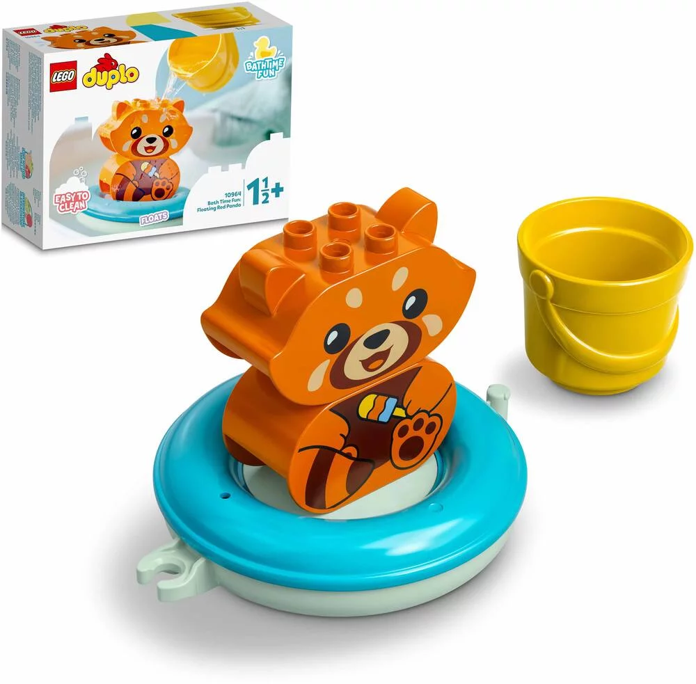 LEGO®DUPLO 10964 - JOUET DE BAIN - LE PANDA ROUGE FLOTTANT