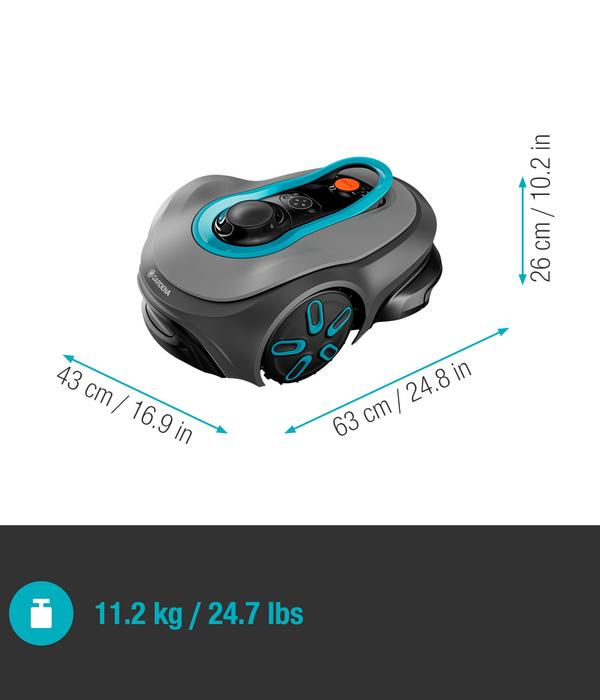 GARDENA kabelloser Mähroboter smart SILENO