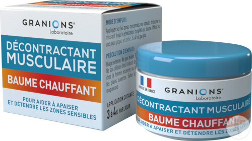 Granions Décontractant Musculaire Baume Chauffant Cosmétique Pot 27,5ml