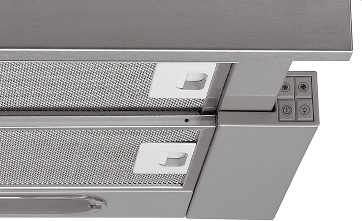 Privileg DGAH 55 AMX Flachschirm Dunstabzugshaube 60 cm Silbergrau