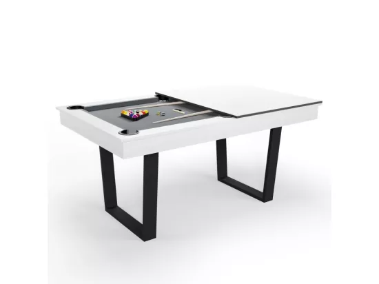 Billard Américain Convertible en Table à manger 6/8 personnes 206 x 116 x 82 Cm - Horizon