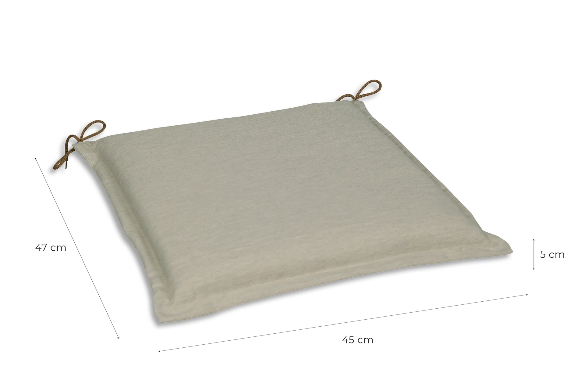 GO-DE Outdoor Sitzkissen DORA UNI 47 x 45 cm beige
