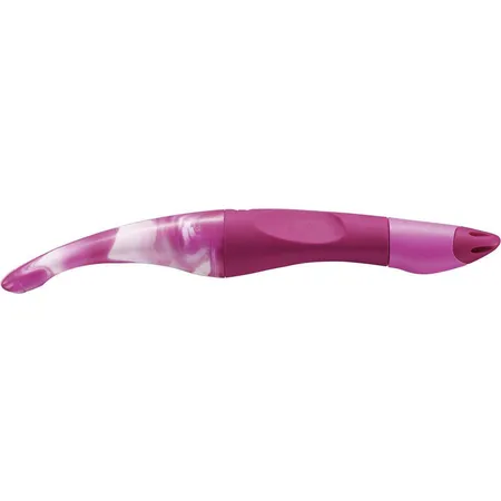 Ergonomischer Tintenroller - STABILO EASYoriginal Marbled Colors Edition in beere - Schreibfarbe blau (löschbar) - inklusive Patrone - für Linkshänder