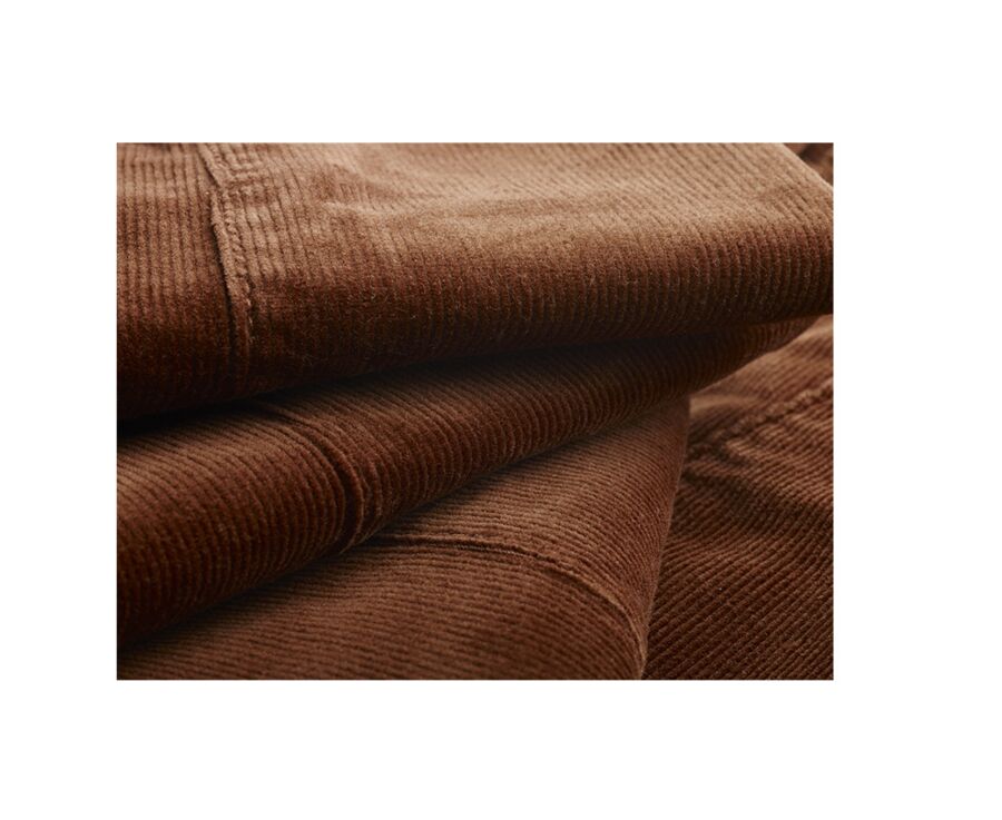 Pantalon chino velours côtelé homme Caramel Foncé - NORMAN