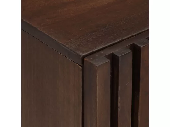 Armoire murale de salle de bain 38x34x48cm brun manguier massif