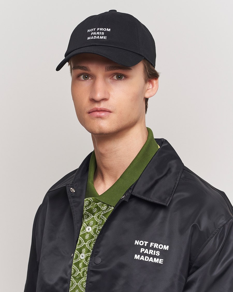 Drôle de Monsieur Slogan Baseball Cap Black
