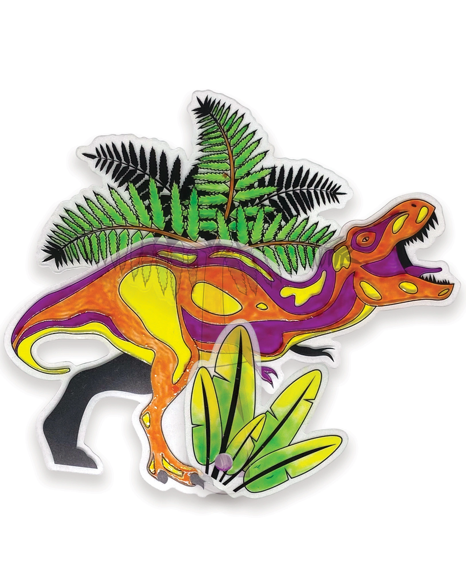 Fensterbilder-Malset DINOSART 19-teilig