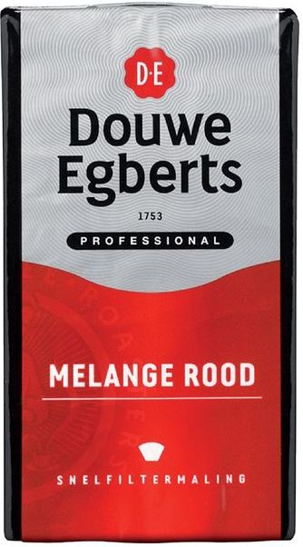 Koffie Douwe Egberts Snelfiltermaling Melange Rood 500gr