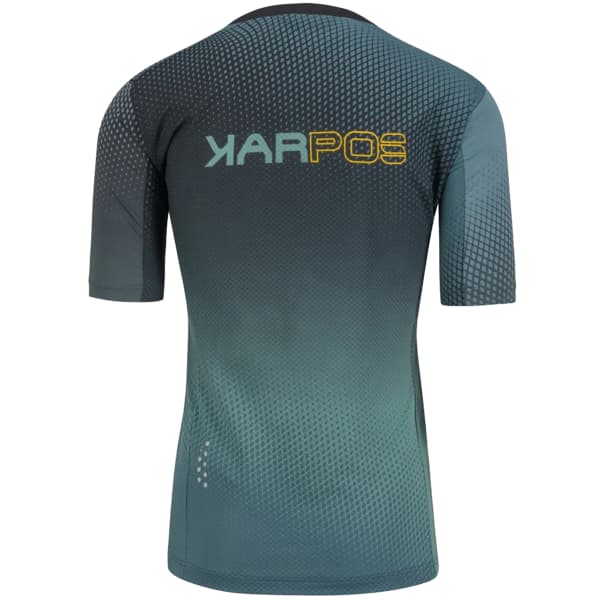 Maillot VTT KARPOS VAL DI DENTRO TEE BLACK/NORTH ATLANTIC/LEMON CURRY