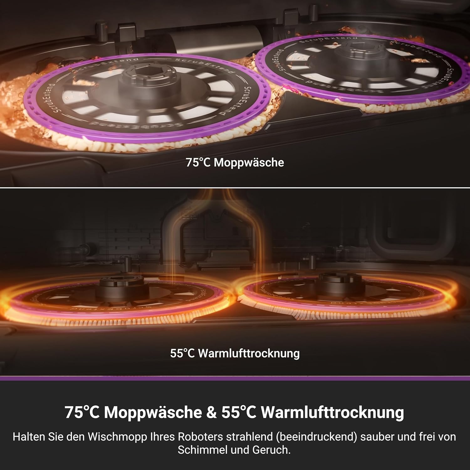 Eureka J15 Pro Ultra Saug- & Wischroboter + All-in-One-Station (Selbstreinigung, 16200Pa, LDS Navigation, Hinderniserkennung, Anti-Haarverhedderung, ideal gegen Tierhaare, App- & Sprachsteuerung)