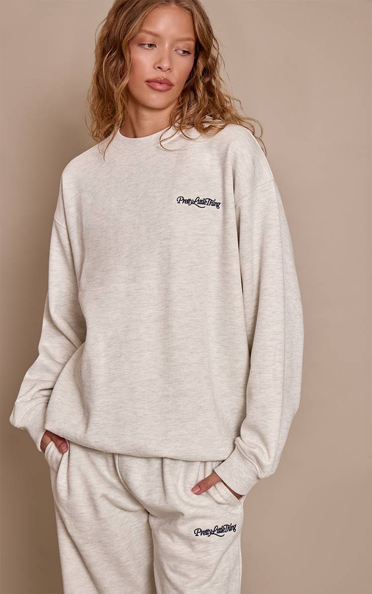 Gris Cendré Sweat-shirt Plt En Coton Bouclette Épais 440 G/m²