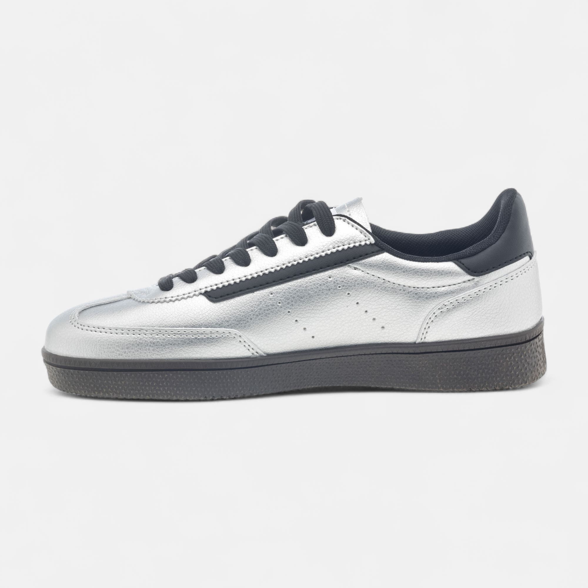 Baskets basses Femme argent