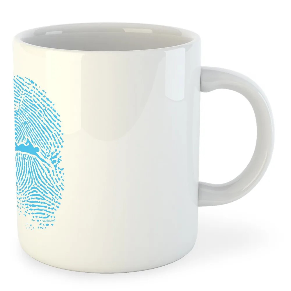 Kruskis Swimmer Fingerprint tasse 325ml