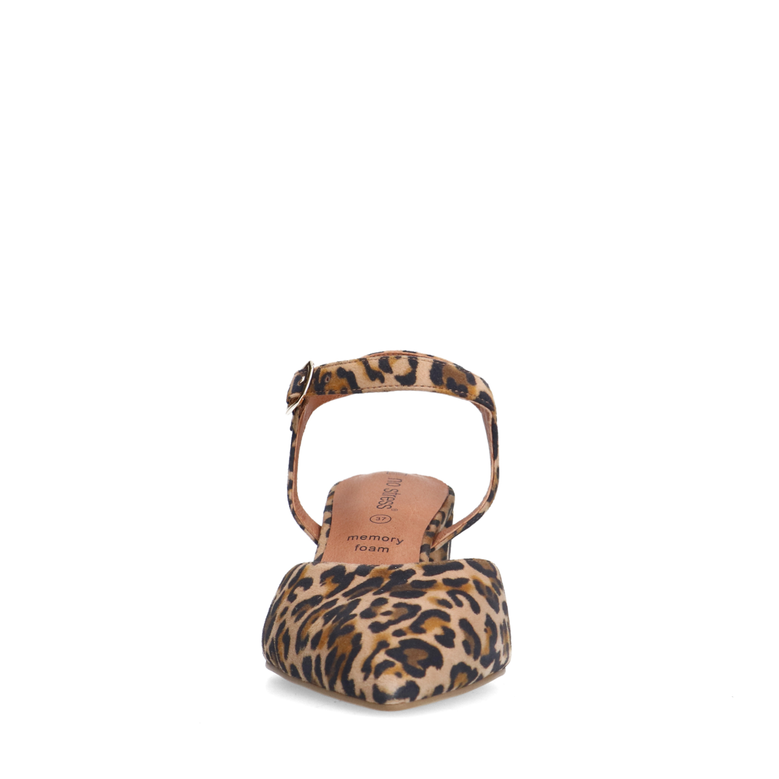 Leopard suède slingback pumps