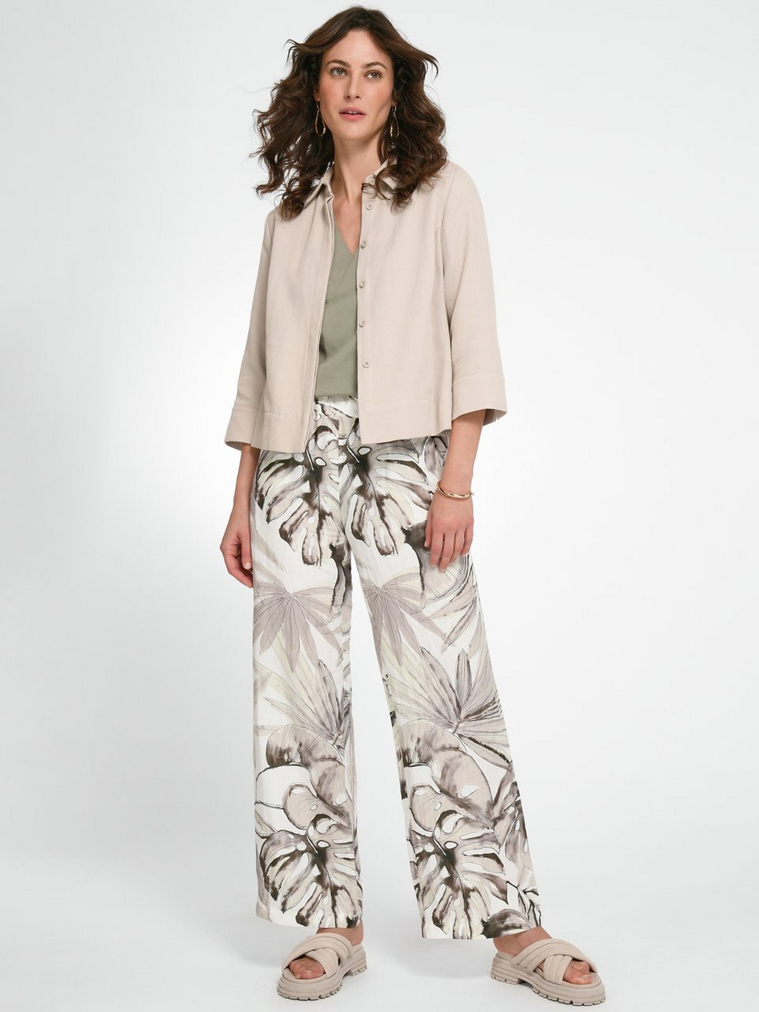 Blusenjacke mit 3/4-Arm