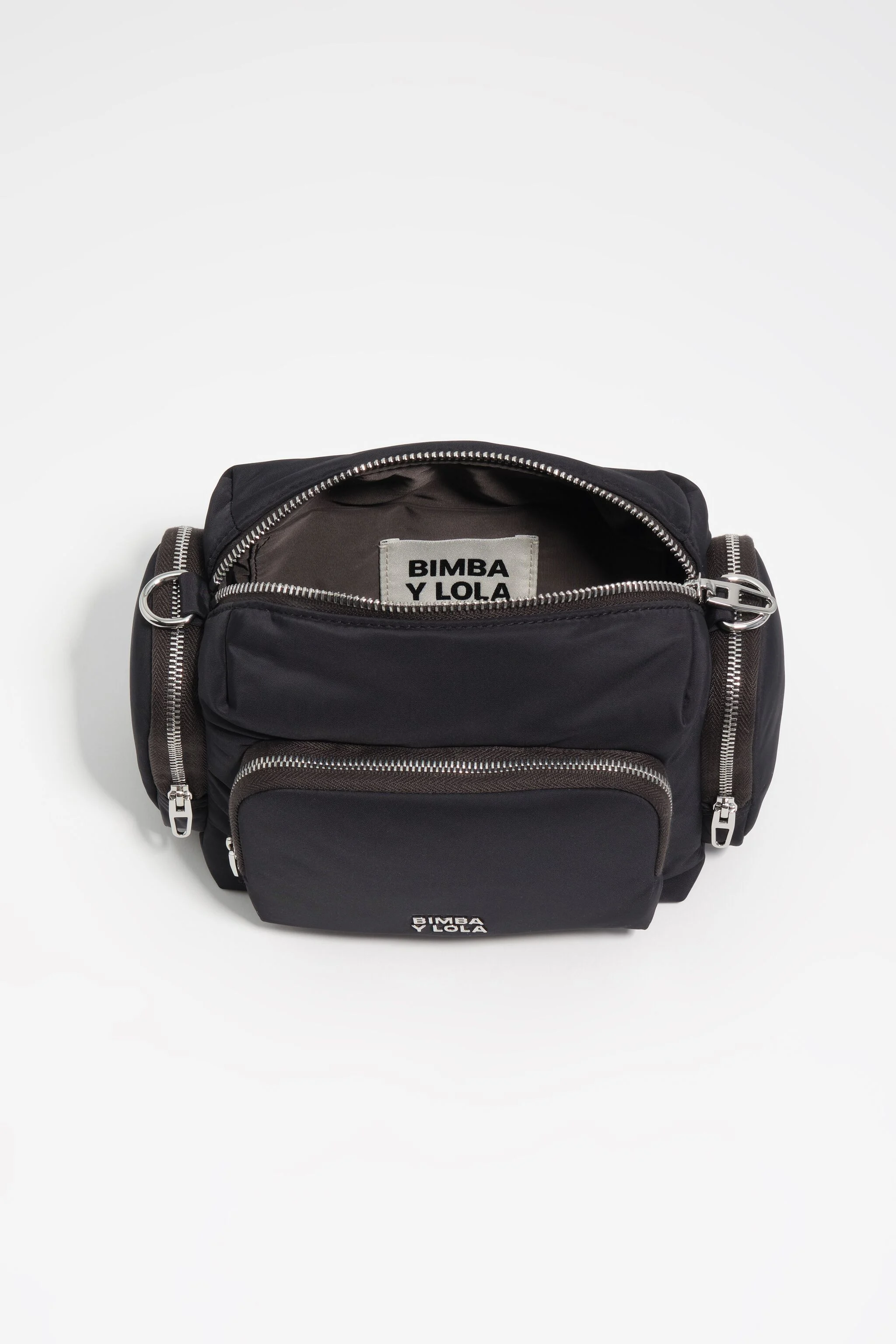 Bolsa de bolso pequena em náilon antracite escuro
