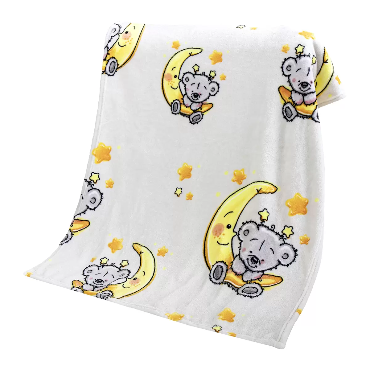 Baby Decke Teddy Dreams Hellgrau