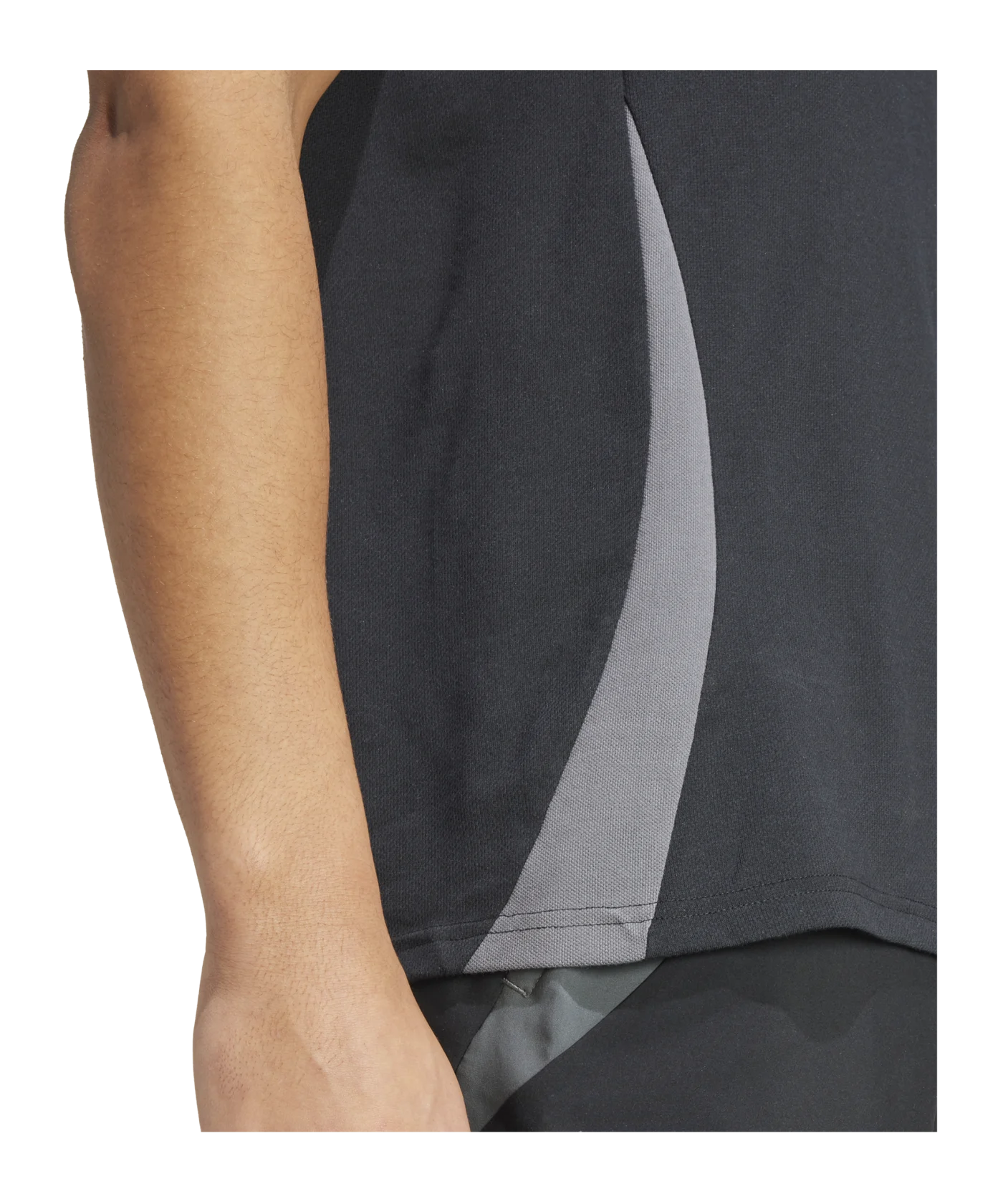 adidas Tiro 24 Comp Poloshirt Schwarz Grau