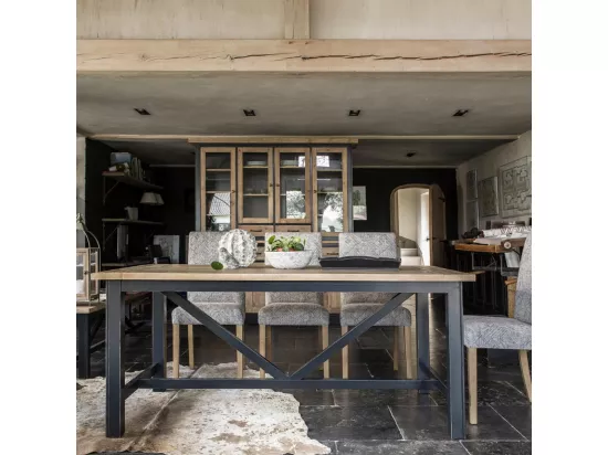 Buffet vaisselier Bois-MDF Noir - Rivages Interior's