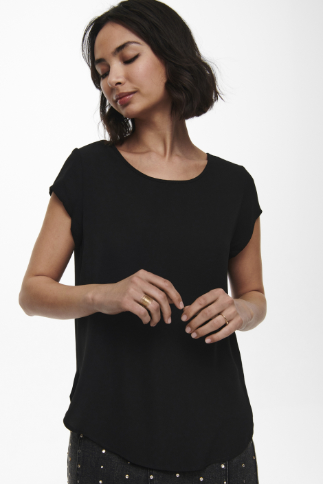 Only zwarte dames t-shirt