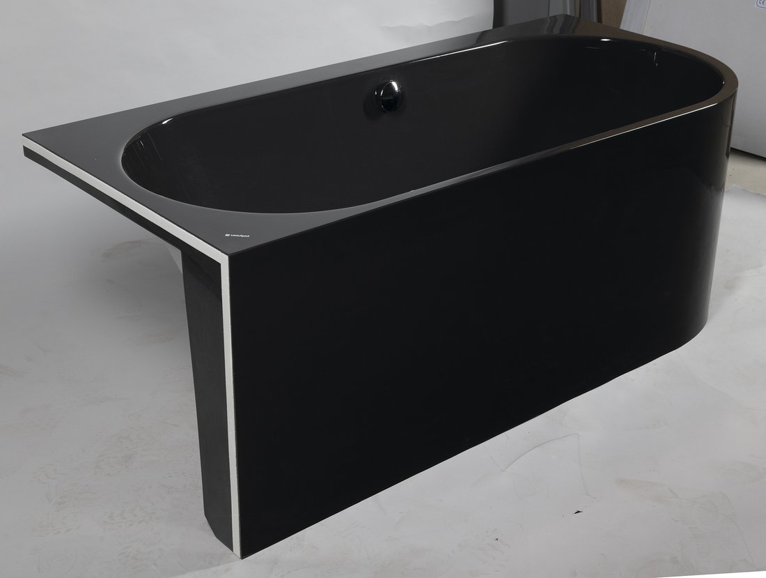 Polysan Astra hoekbad links 160x75x60cm grijs