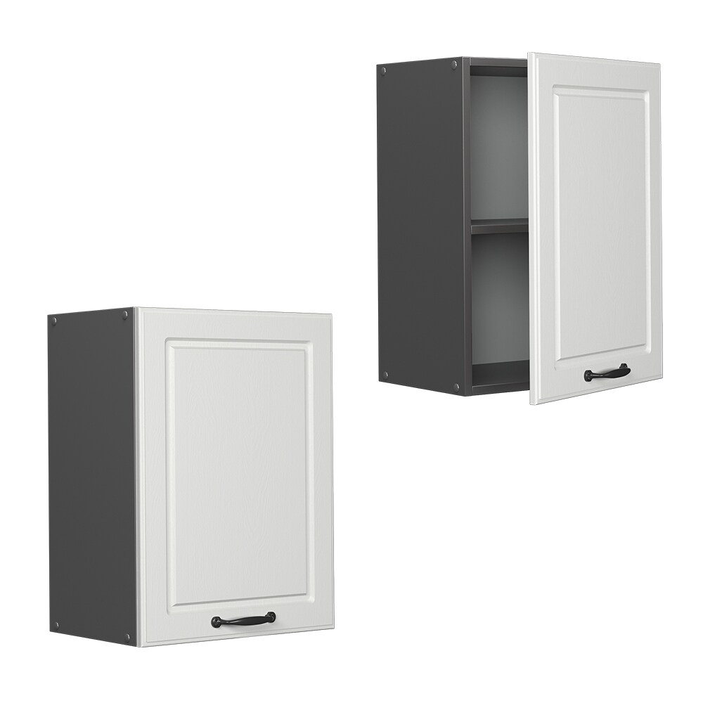Vicco Hängeschrank Küchenschrank Küchenzeile R-Line Landhaus 45 cm Anthrazit Weiß Tür Fächer