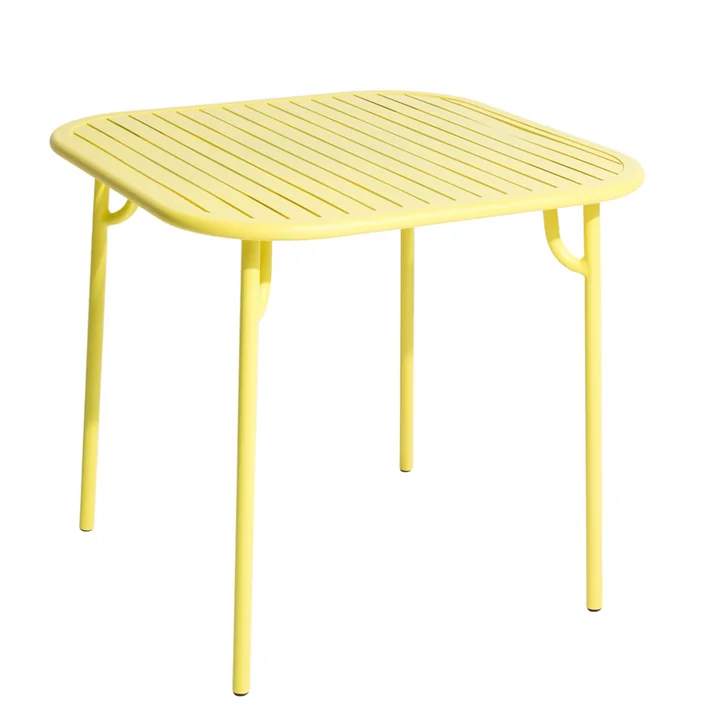 Petite Friture - Week-End Tisch, 85 x 85 cm / gelb